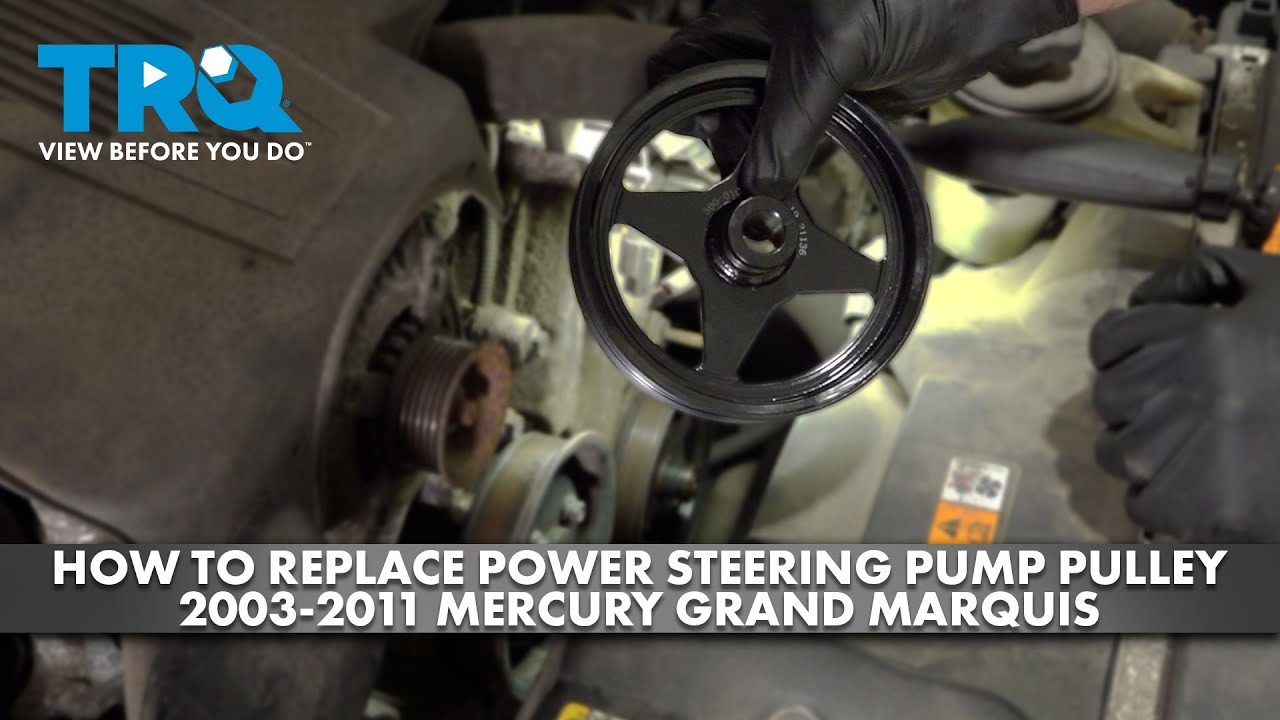 How to Replace Power Steering Pump Pulley 20032011 Mercury Grand