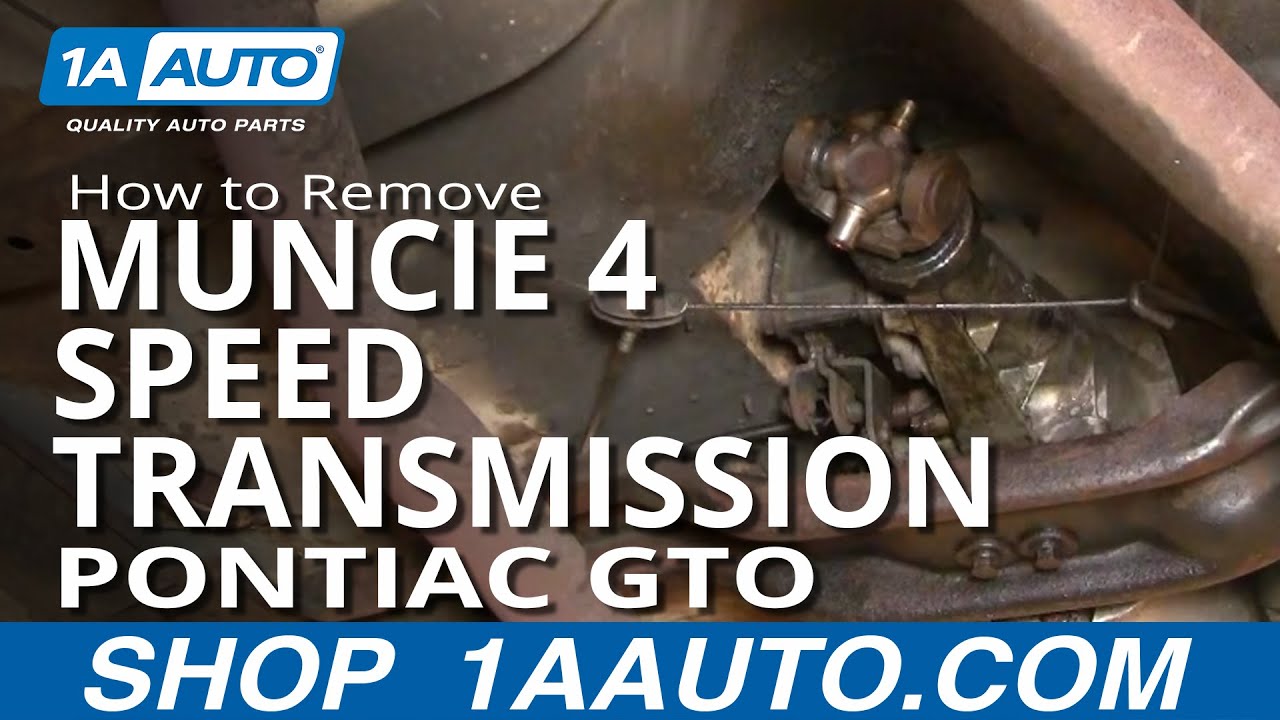 How To Remove Muncie 4 Speed Transmission 196472 Pontiac GTO PART 2