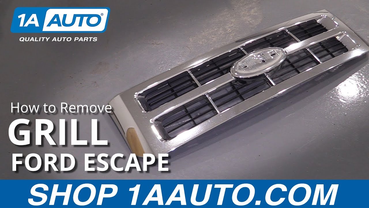 How to Remove Grille 200812 Ford Escape 1A Auto