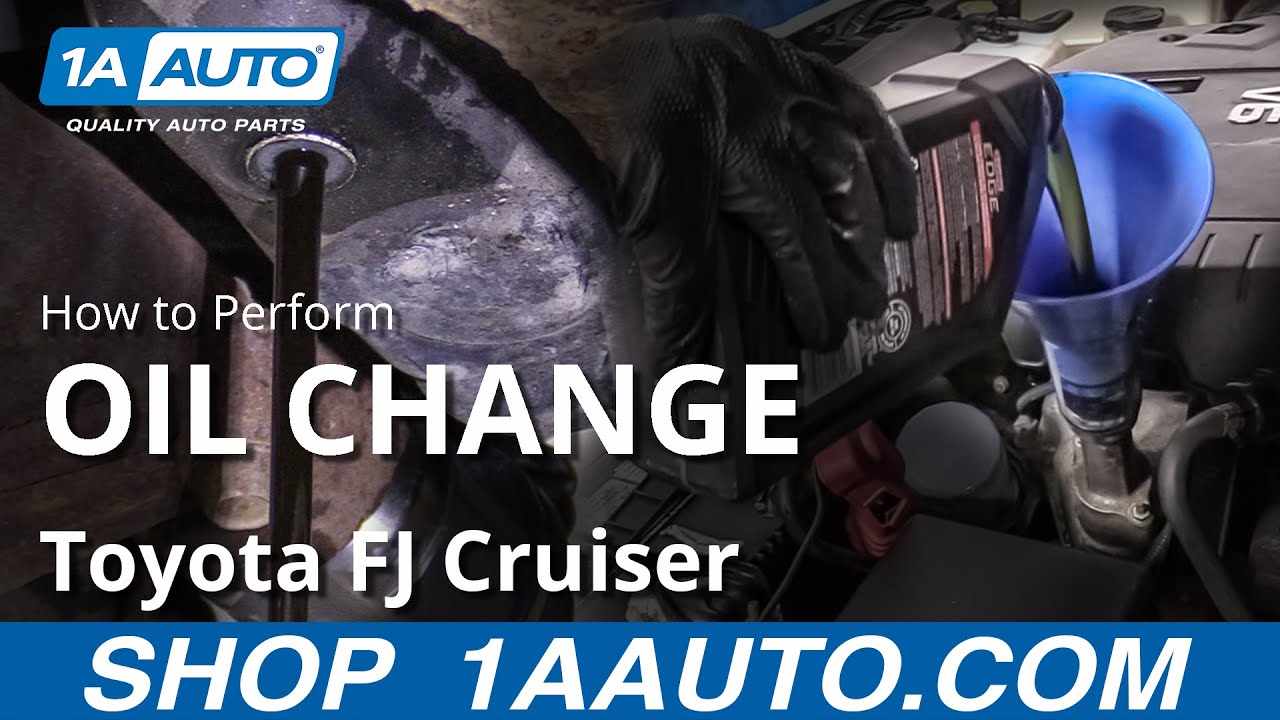 How to Change Oil 200714 Toyota FJ Cruiser 1A Auto
