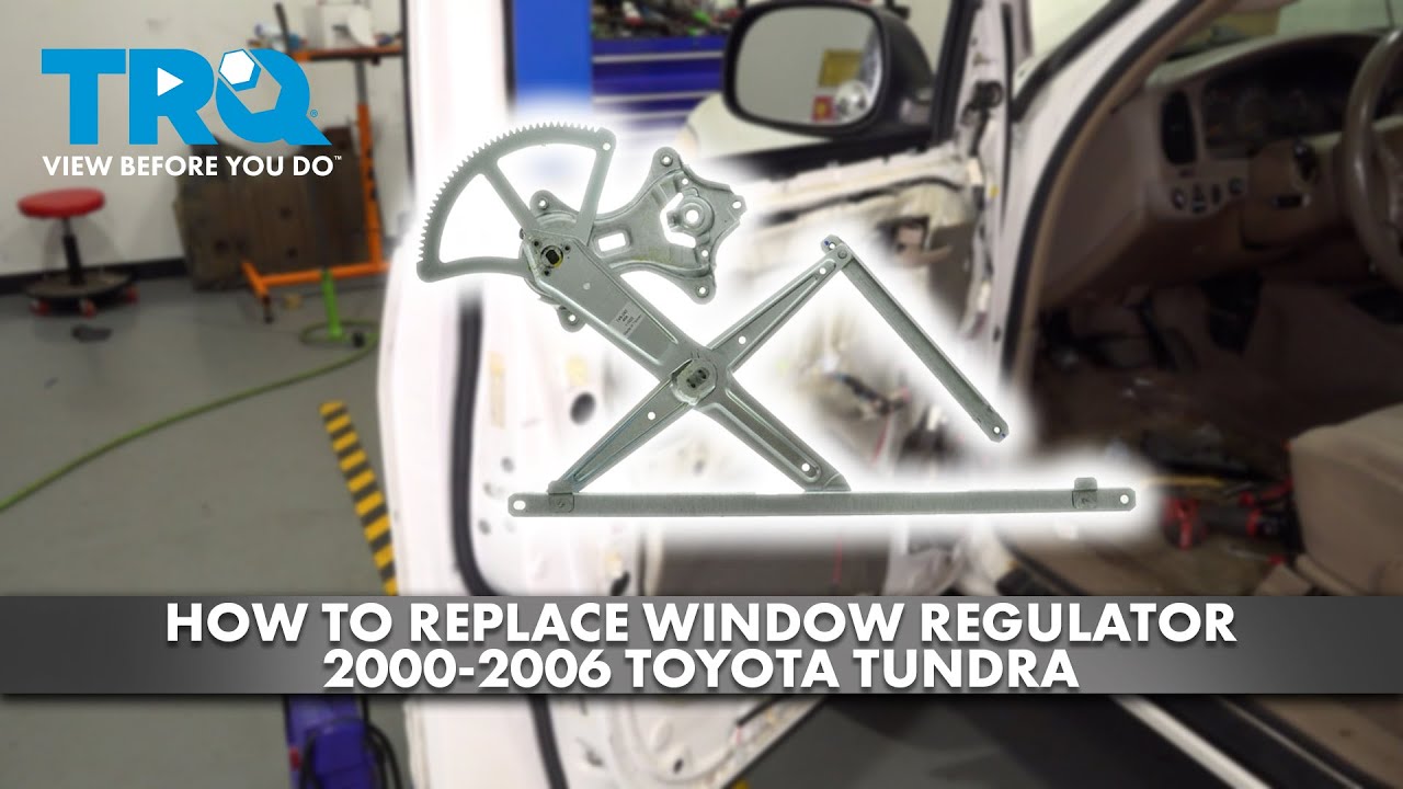 How to Replace Window Regulator 20002006 Toyota Tundra 1A Auto