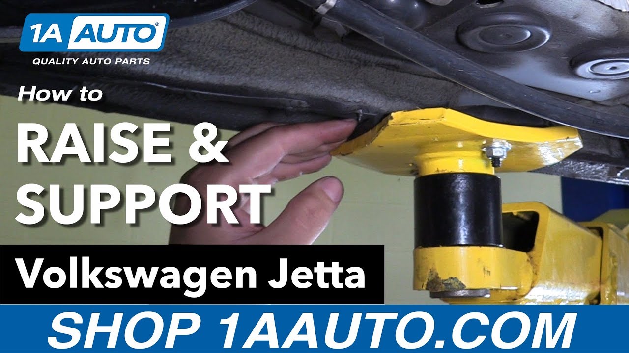How to Raise & Support 1118 Volkswagen Jetta 1A Auto