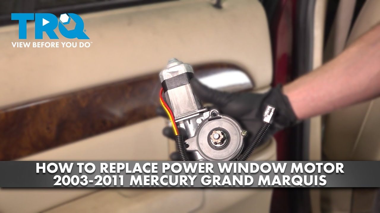 How to Replace Rear Power Window Motor 20032011 Mercury Grand Marquis