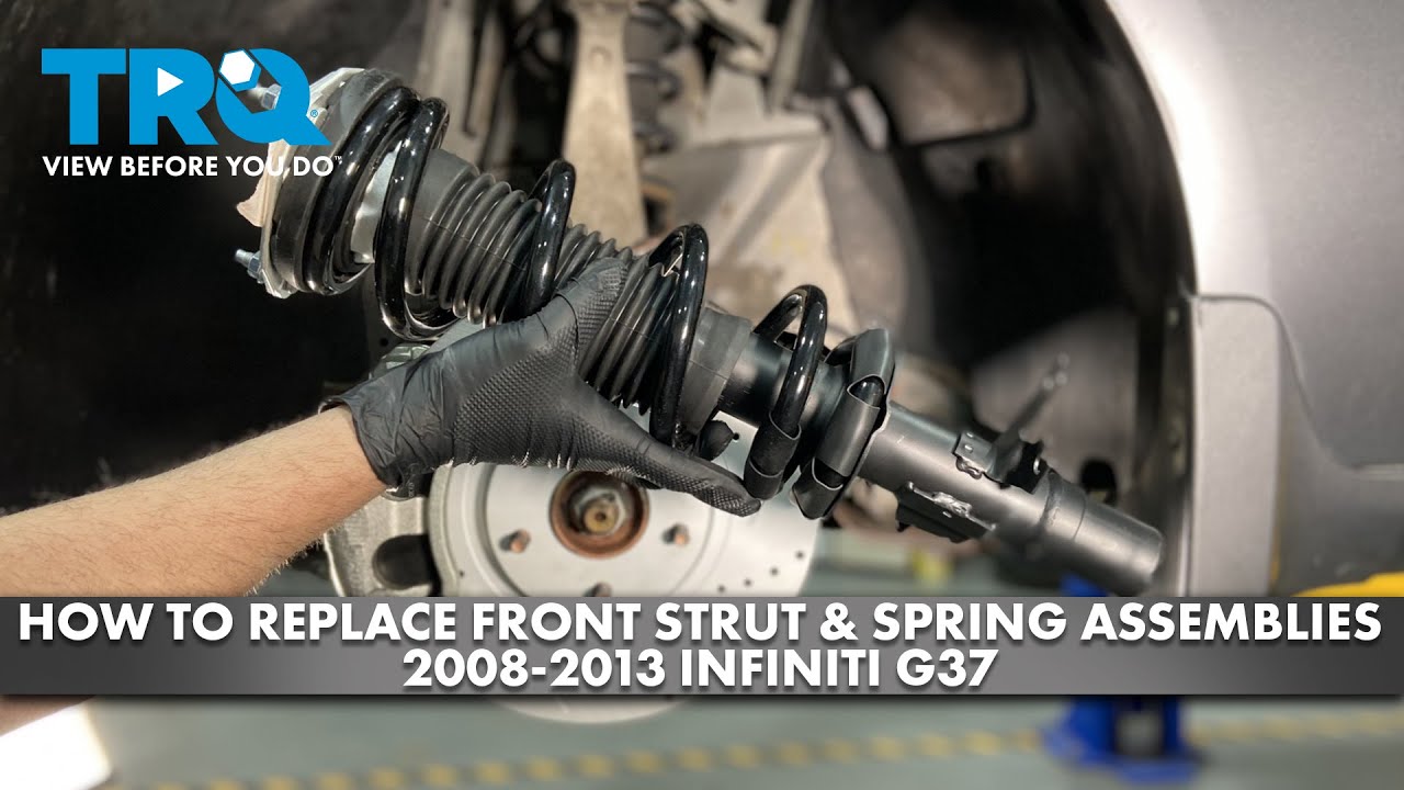 How to Replace Front Strut Spring Assemblies 2008-2013 INFINITI G37 ...