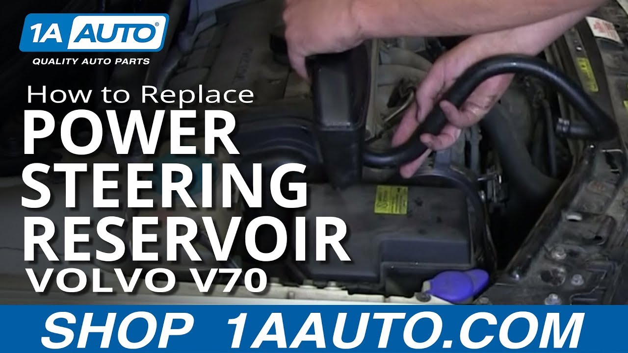 How to Replace Power Steering Reservoir 99-05 Volvo V70 ... 99 bmw 5 series fuse box 