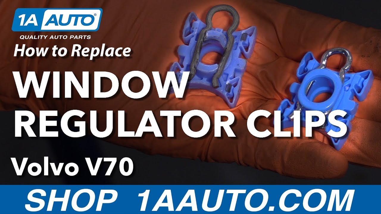 How to Replace Window Regulator Sliding Pivot Clip 200107 Volvo V70