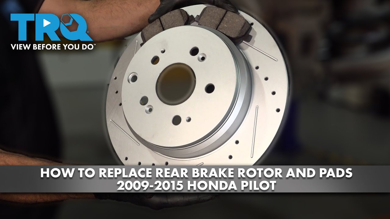 How to Replace Rear Brake Rotor and Pads 20092015 Honda Pilot 1A Auto