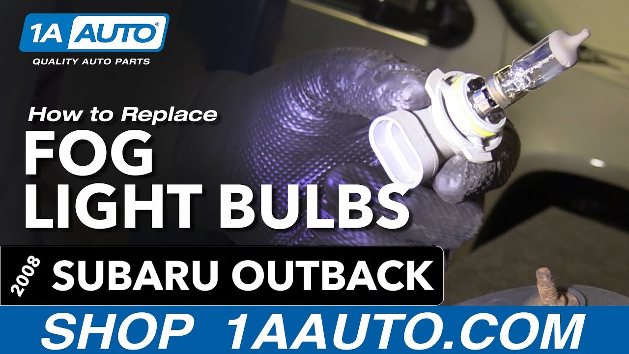How to Replace Fog Light Bulbs 200409 Subaru Outback 1A Auto