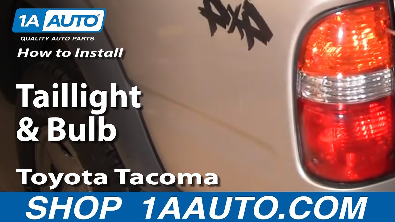 How to Replace Tail Light 200104 Toyota 1A Auto