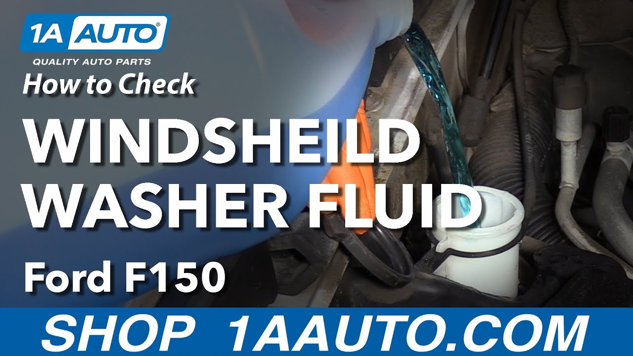 How to Check Windshield Washer Fluid 200914 Ford F150 1A Auto
