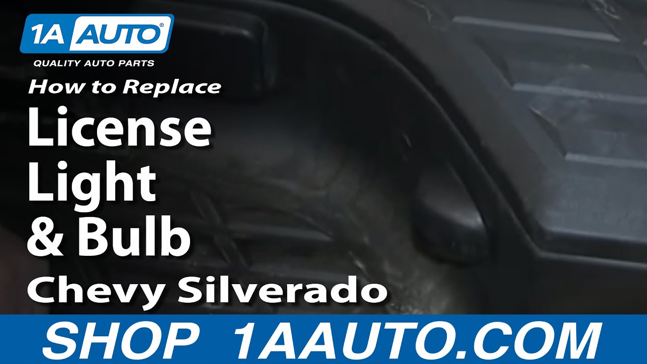 How to Replace License Plate Light Lens 19992013 Chevy Silverado 1A Auto