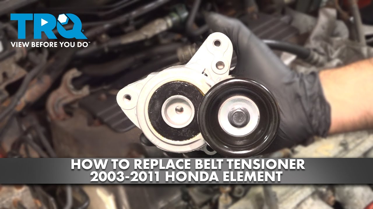 How to Replace Serpentine Belt Tensioner 20032011 Honda Element 1A Auto