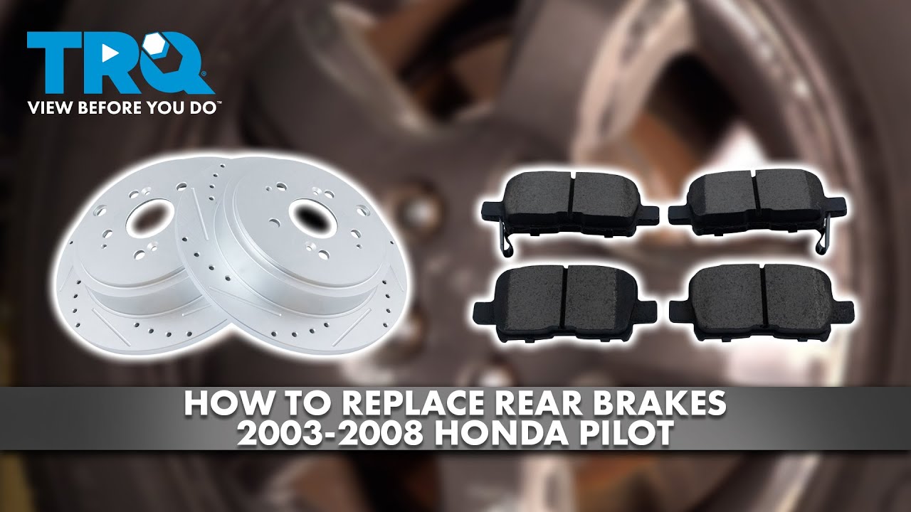 How to Replace Rear Brakes 20032008 Honda Pilot 1A Auto