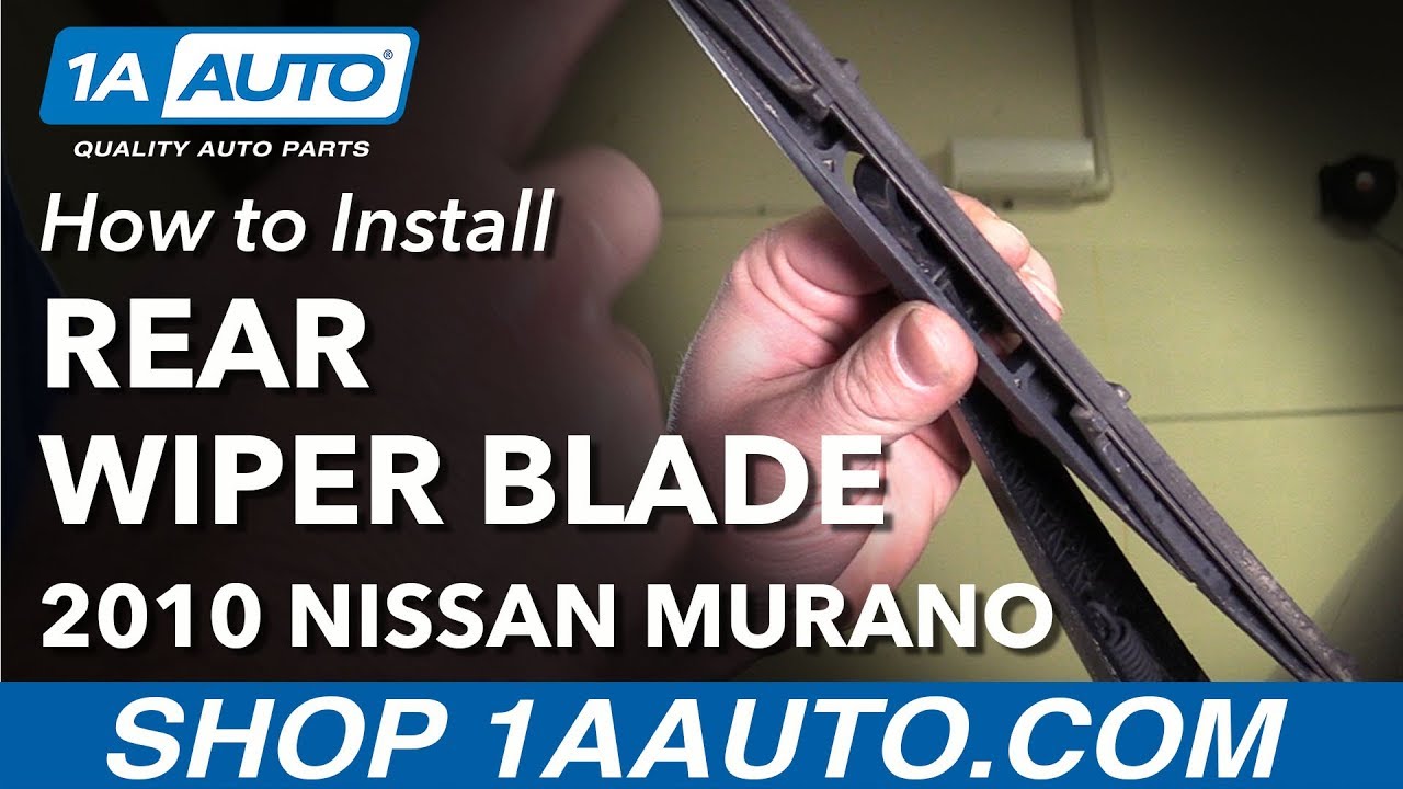 How to Replace Rear Windshield Wiper Blade 200914 Nissan Murano 1A Auto