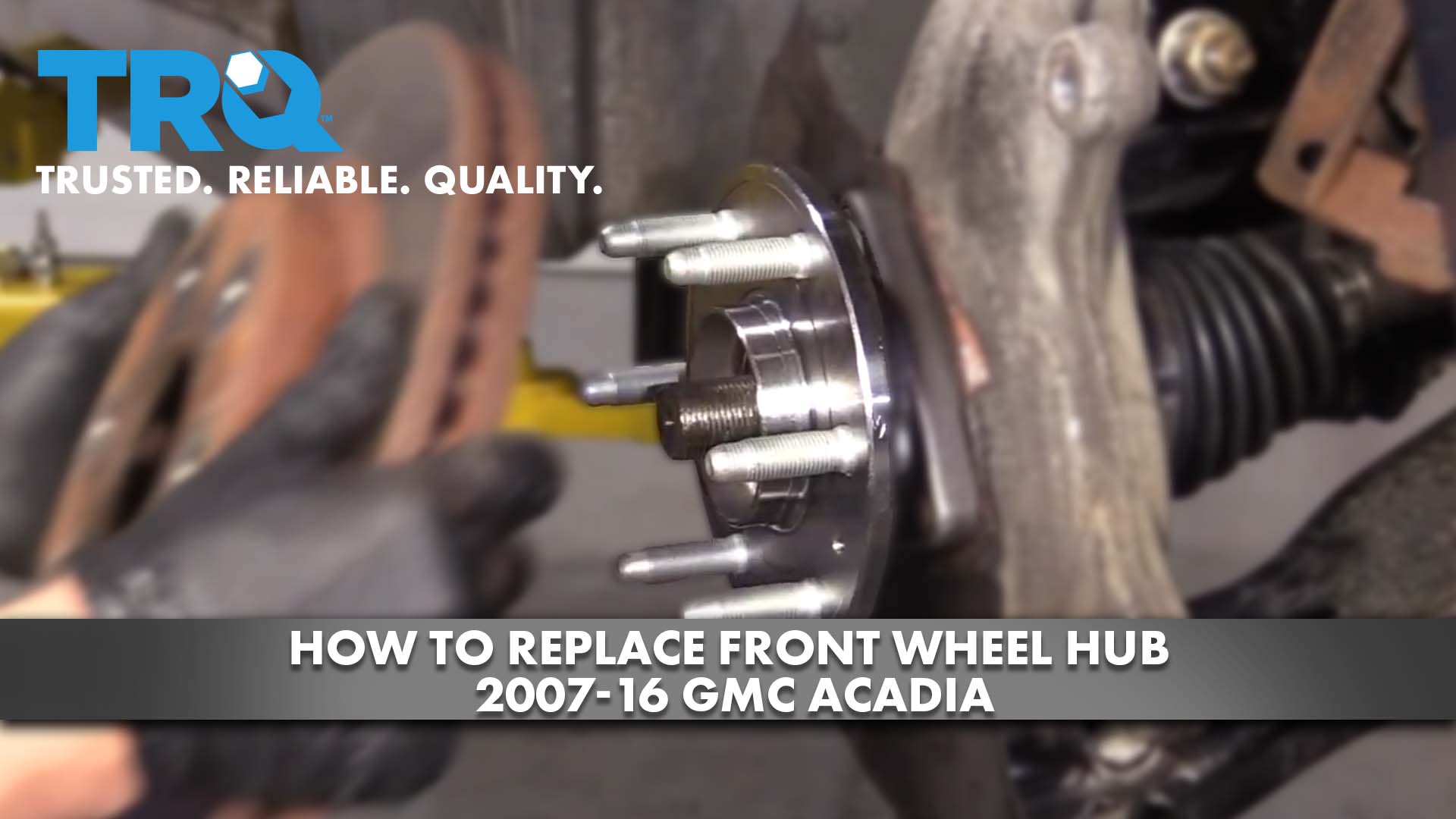 How To Replace Front Wheel Hub 200716 GMC Acadia 1A Auto