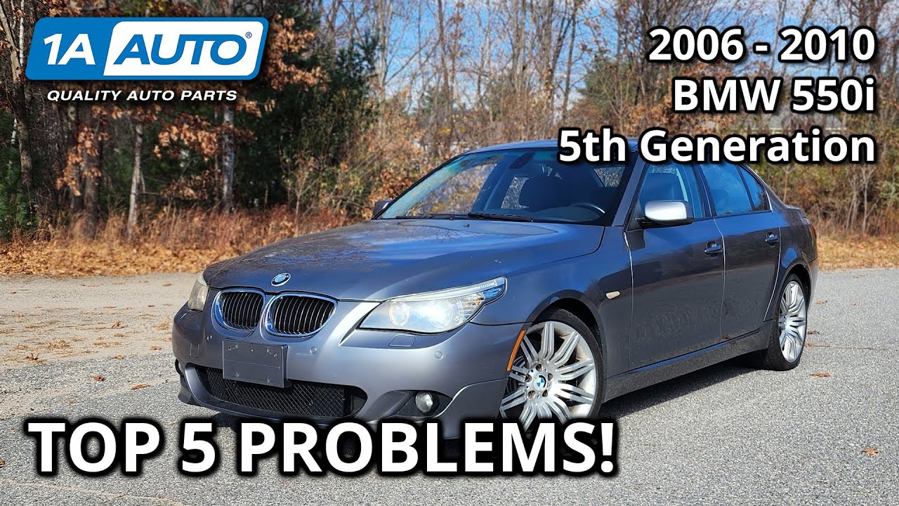 Top 5 Problems BMW 5 Series 550i Sedan 2006-2010 5th Generation | 1A Auto