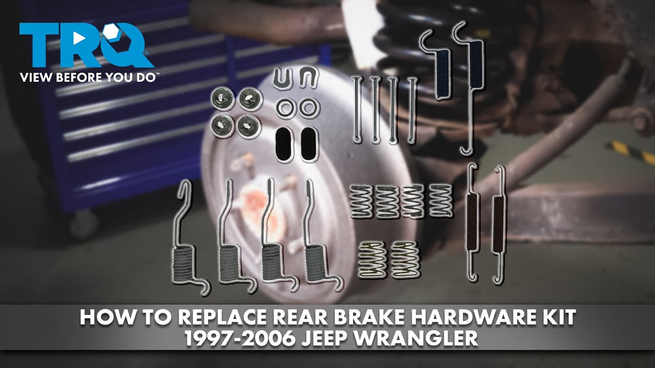 How to Replace Rear Brake Hardware Kit 19972006 Jeep Wrangler 1A Auto