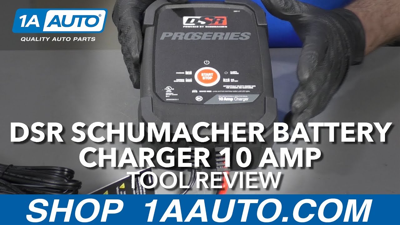 DSR Schumacher Battery Charger 10 Amp Available at 1A Auto 1A Auto