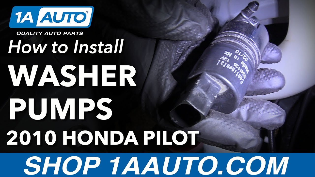 How to Replace Windshield Washer Fluid Pumps 200915 Honda Pilot 1A Auto