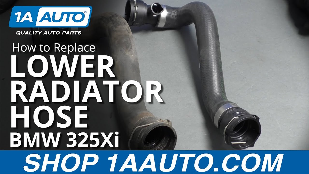 How to Replace Lower Radiator Hose 200105 BMW 325Xi 1A Auto