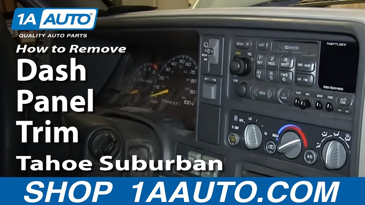 96 Tahoe Dash Wiring Diagram