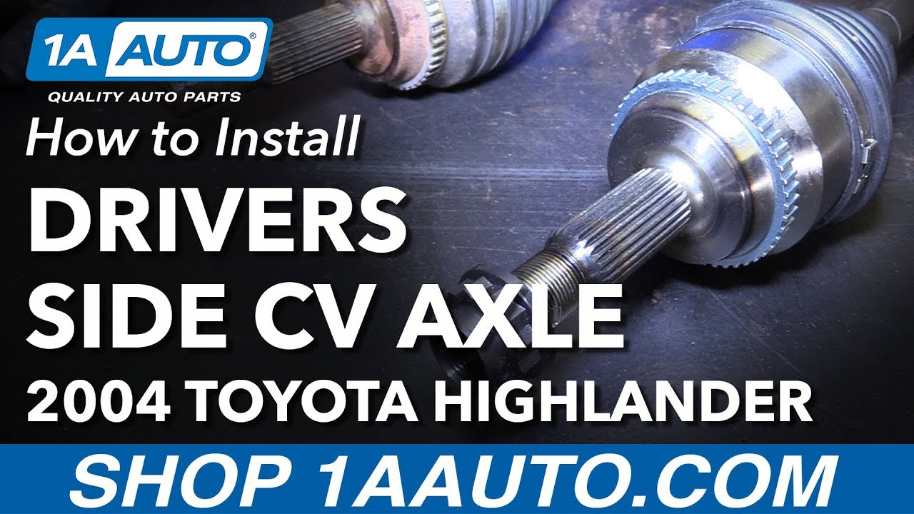 How to Replace Front Drivers CV Axle Front Wheel Drive 2001-07 Toyota ...