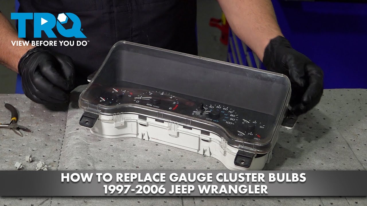 How to Replace Gauge Cluster Bulbs 19972007 Jeep Wrangler 1A Auto