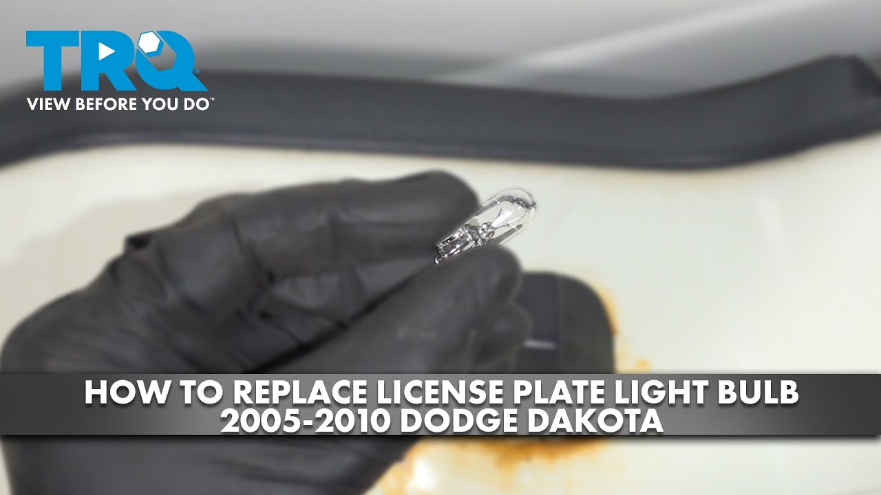 How to Replace License Plate Light Bulb 20052010 Dodge Dakota 1A Auto