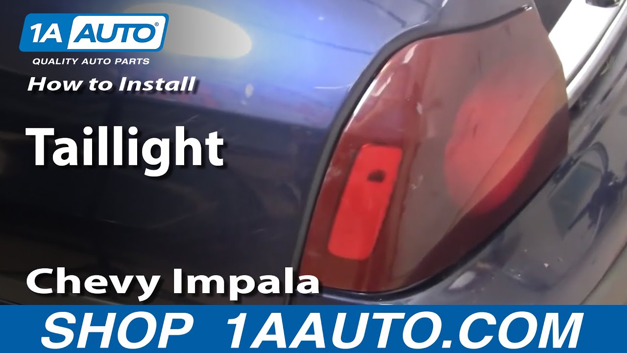 How to Replace Tail Light 200004 Chevy Impala 1A Auto