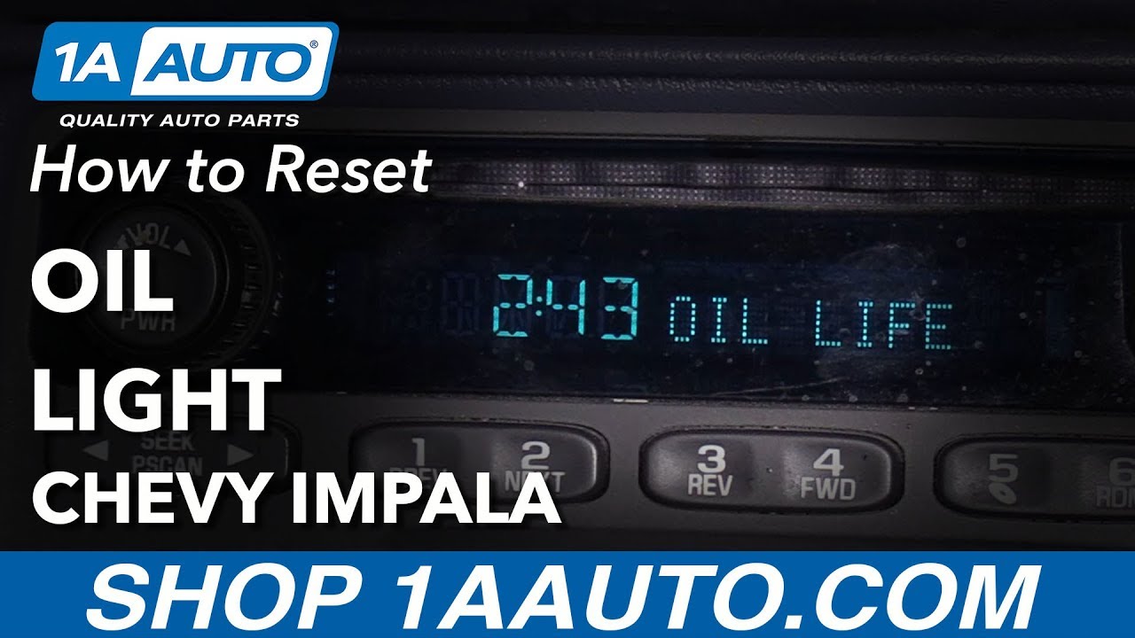 How to Reset Oil Light 200005 Chevy Impala 1A Auto