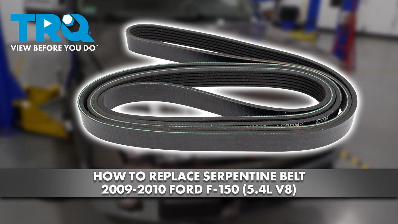 How to Replace Serpentine Belt 20092010 Ford F150 54L V8 1A Auto