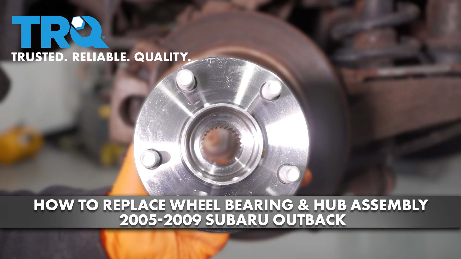 How to Replace Rear Wheel Bearing Hub Assembly 20052009 Subaru Outback