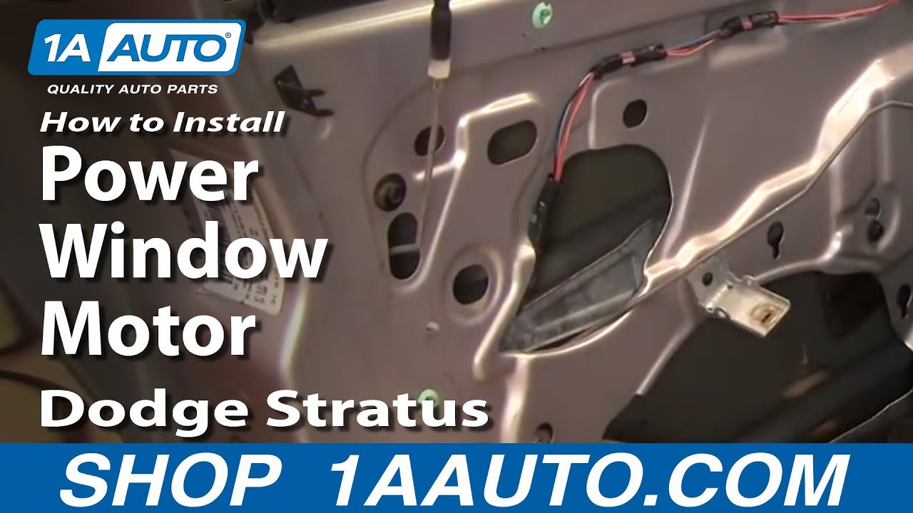 How To Replace Power Window Motor 01-06 Dodge Stratus | 1A ... buick terraza trailer wiring harness 