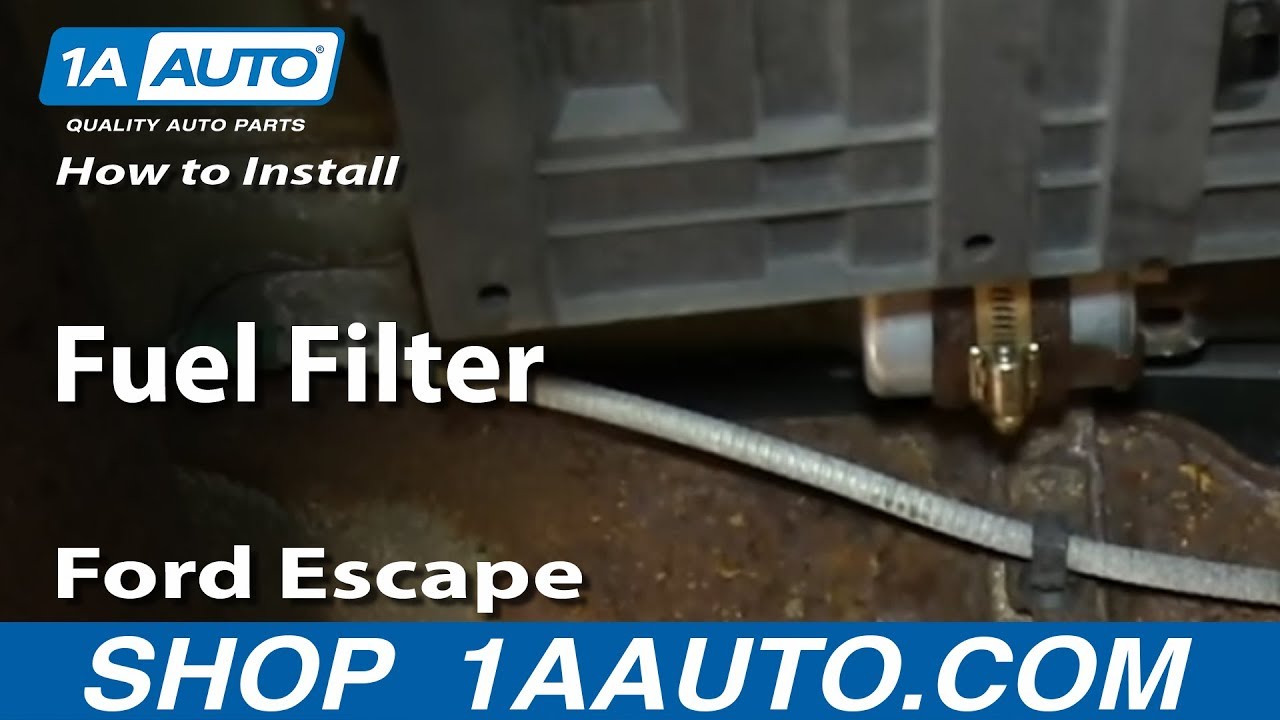 How To Replace Fuel Filter 0205 Ford Escape 1A Auto
