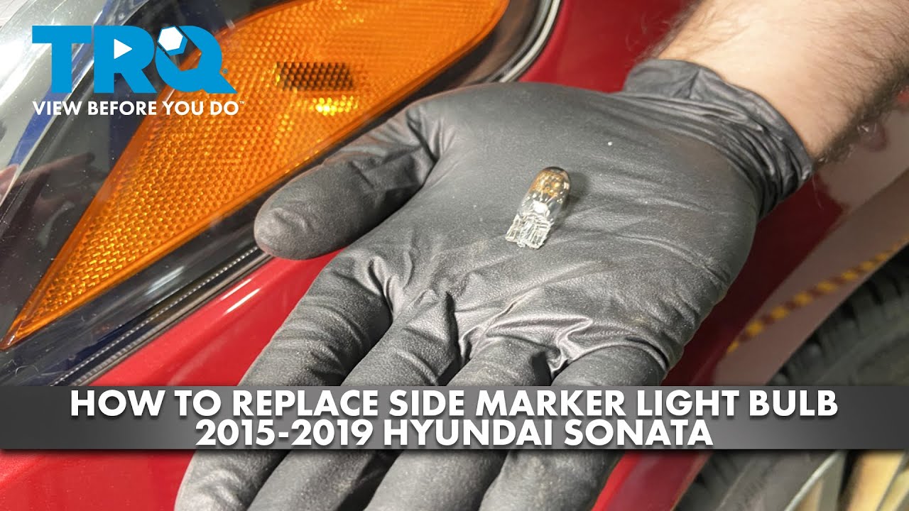 How to Replace Side Marker Light Bulb 20152019 Hyundai Sonata 1A Auto