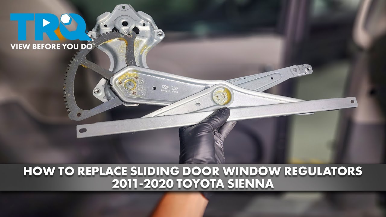 How to Replace Sliding Door Window Regulator 20112020 Toyota Sienna