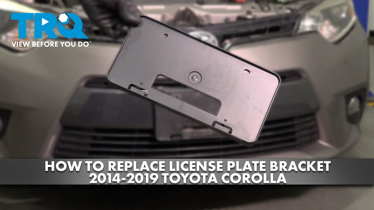 How to Replace License Plate Bracket 20142019 Toyota Corolla 1A Auto