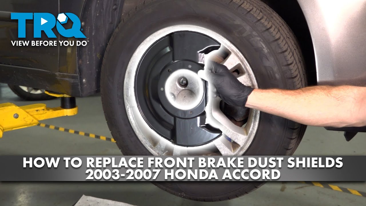 How to Replace Front Brake Dust Shields 20032007 Honda Accord 1A Auto