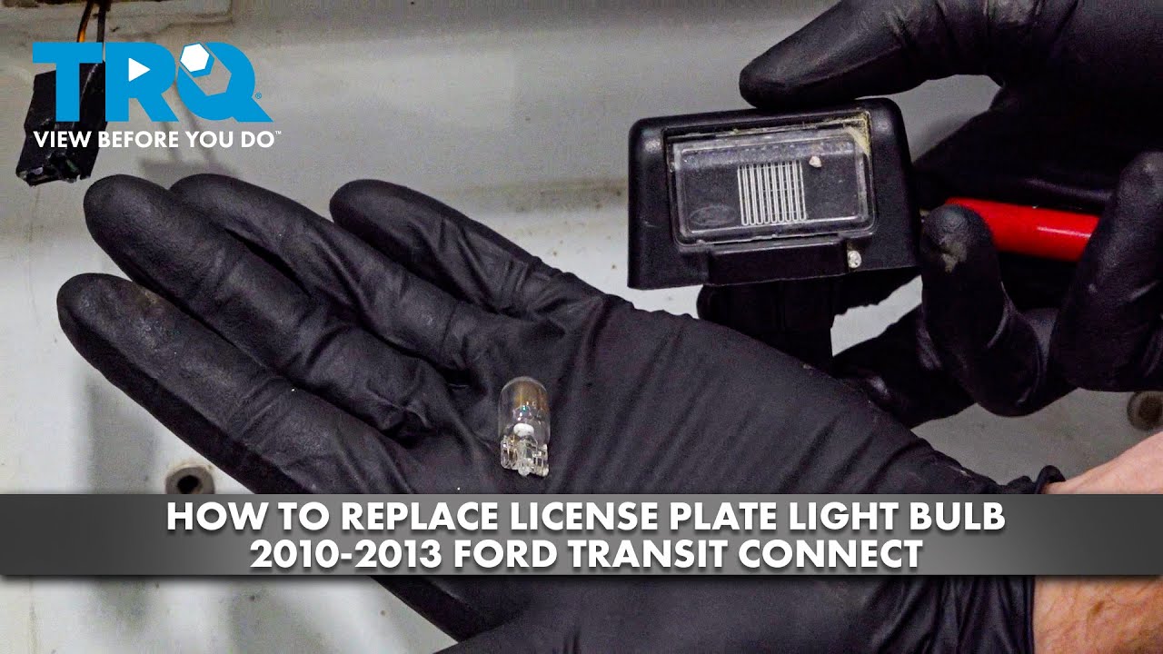 How to Replace License Plate Light Bulb 20102013 Ford Transit Connect