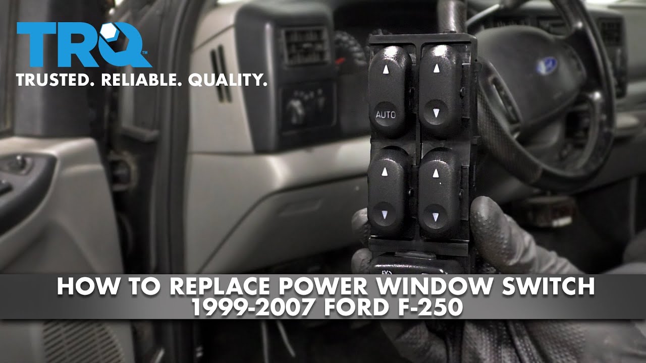 How To Replace Power Window Switch 19992007 Ford F250 1A Auto