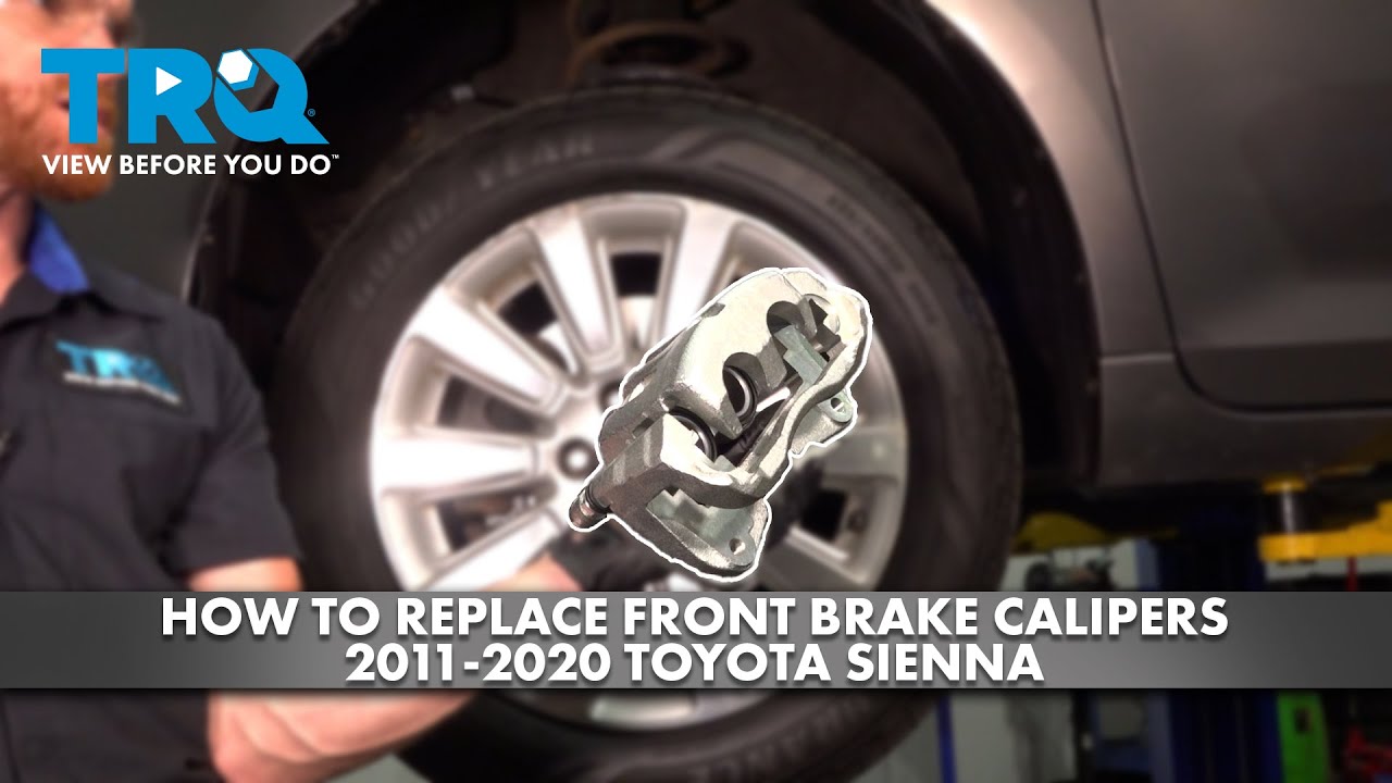 How to Replace Front Brake Calipers 2011-2020 Toyota Sienna | 1A Auto