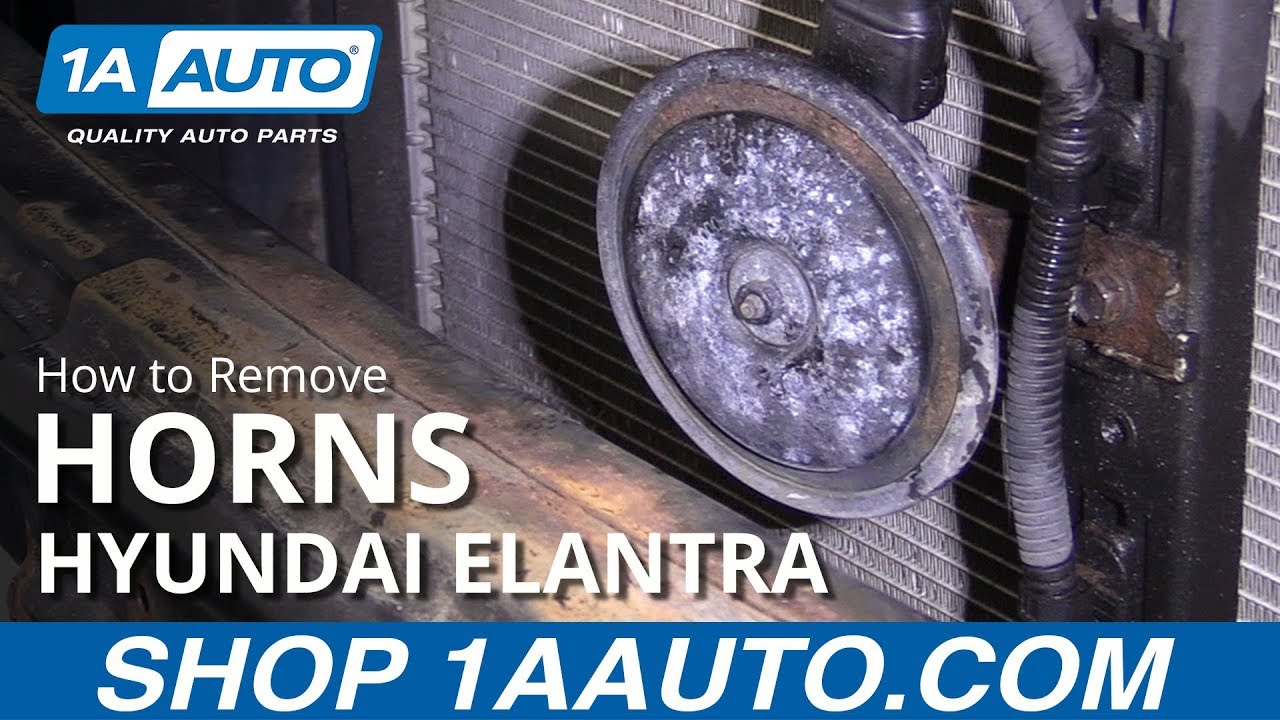 How to Remove Horn 0710 Hyundai Elantra 1A Auto