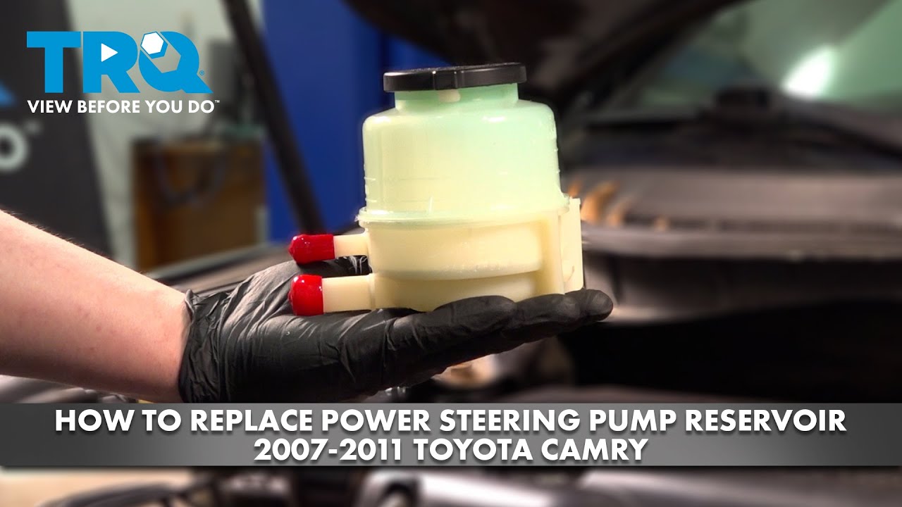 How to Replace Power Steering Pump Reservoir 20072011 Toyota Camry