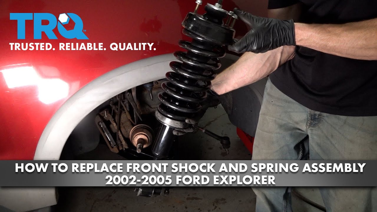 How to Replace Front Shock and Spring Assembly 2002-2005 Ford Explorer ...