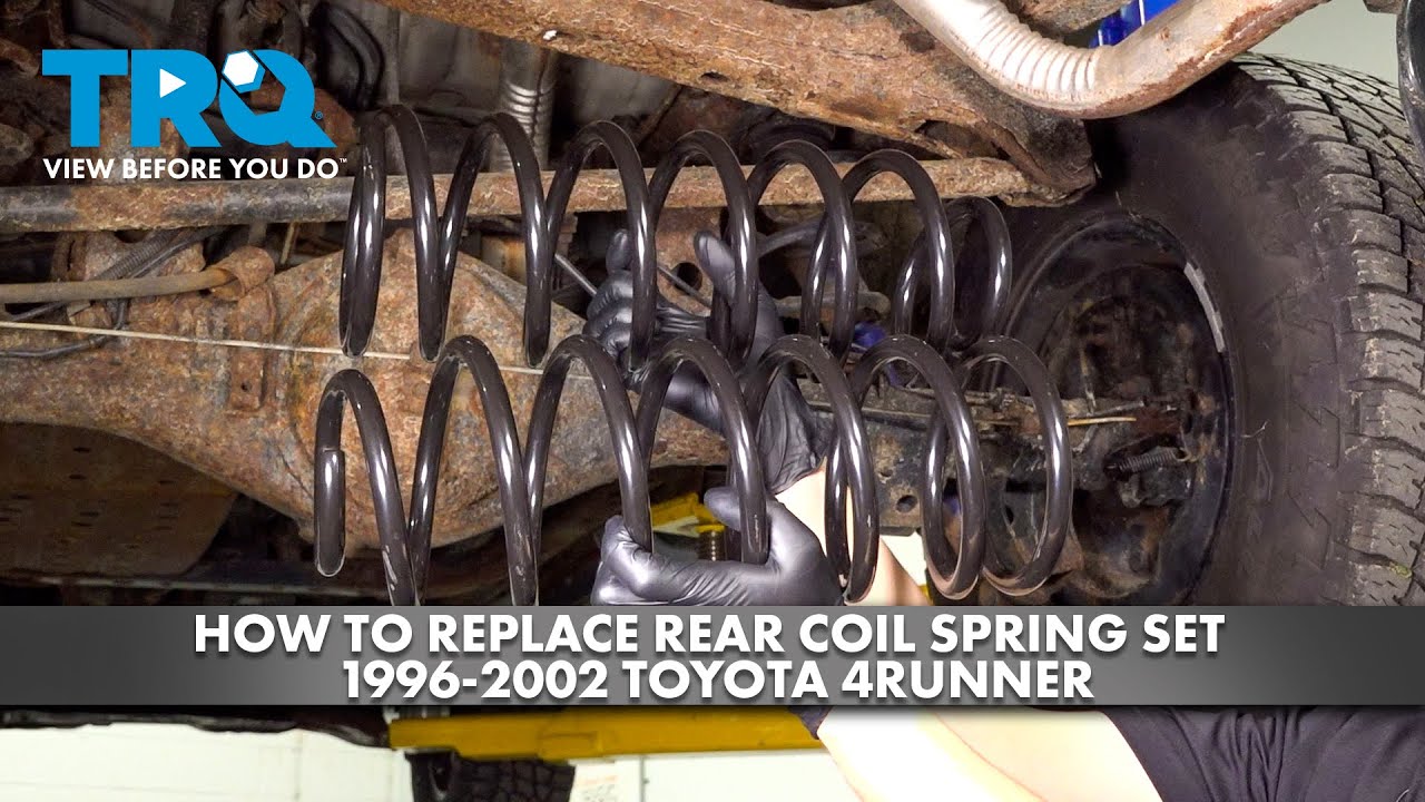 How to Replace Rear Coil Spring Set 19962002 Toyota 4runner 1A Auto