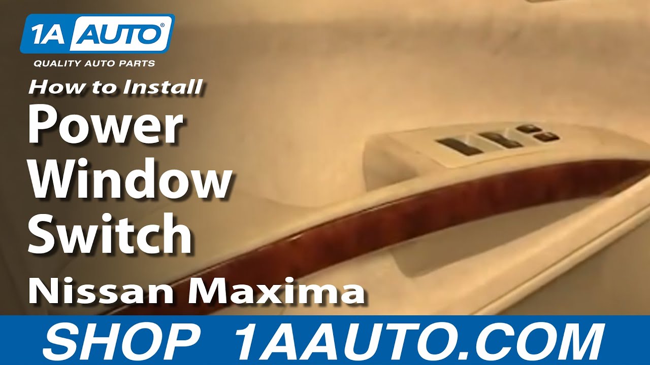 How to Replace Power Window Switch 200408 Nissan Maxima 1A Auto