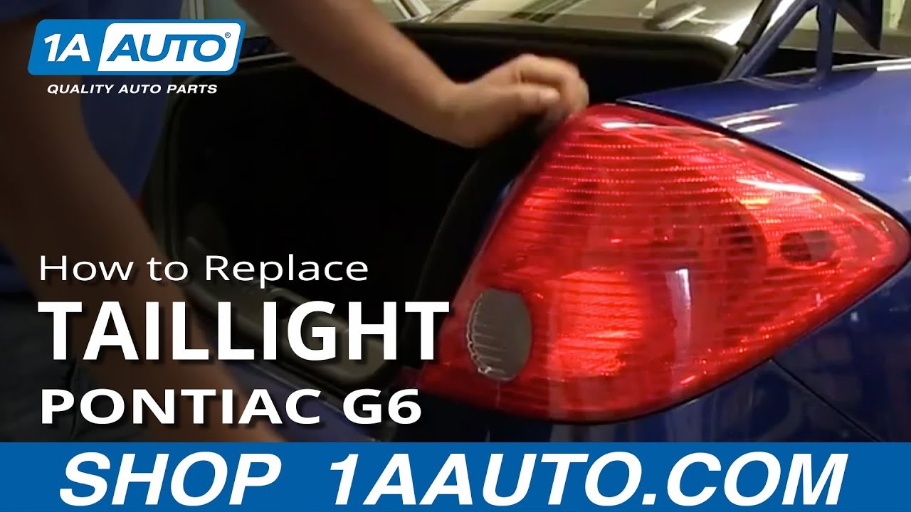 How to Replace Tail Light 200510 Pontiac G6 1A Auto