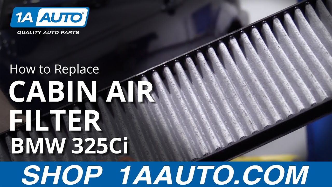 How to Replace Cabin Air Filter 200106 BMW 325Ci 1A Auto