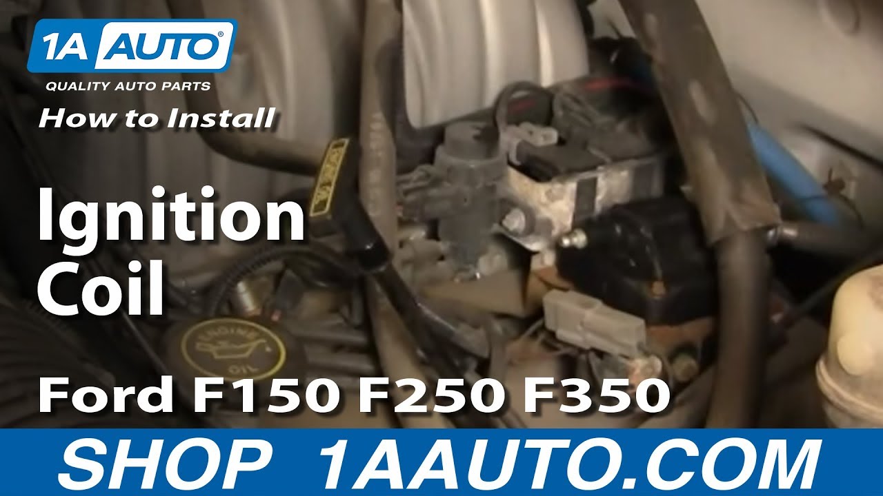 How To Replace Ignition Coil Ford 92-96 F150/250/350 | 1A Auto 1999 ford ranger spark plug wiring diagram 