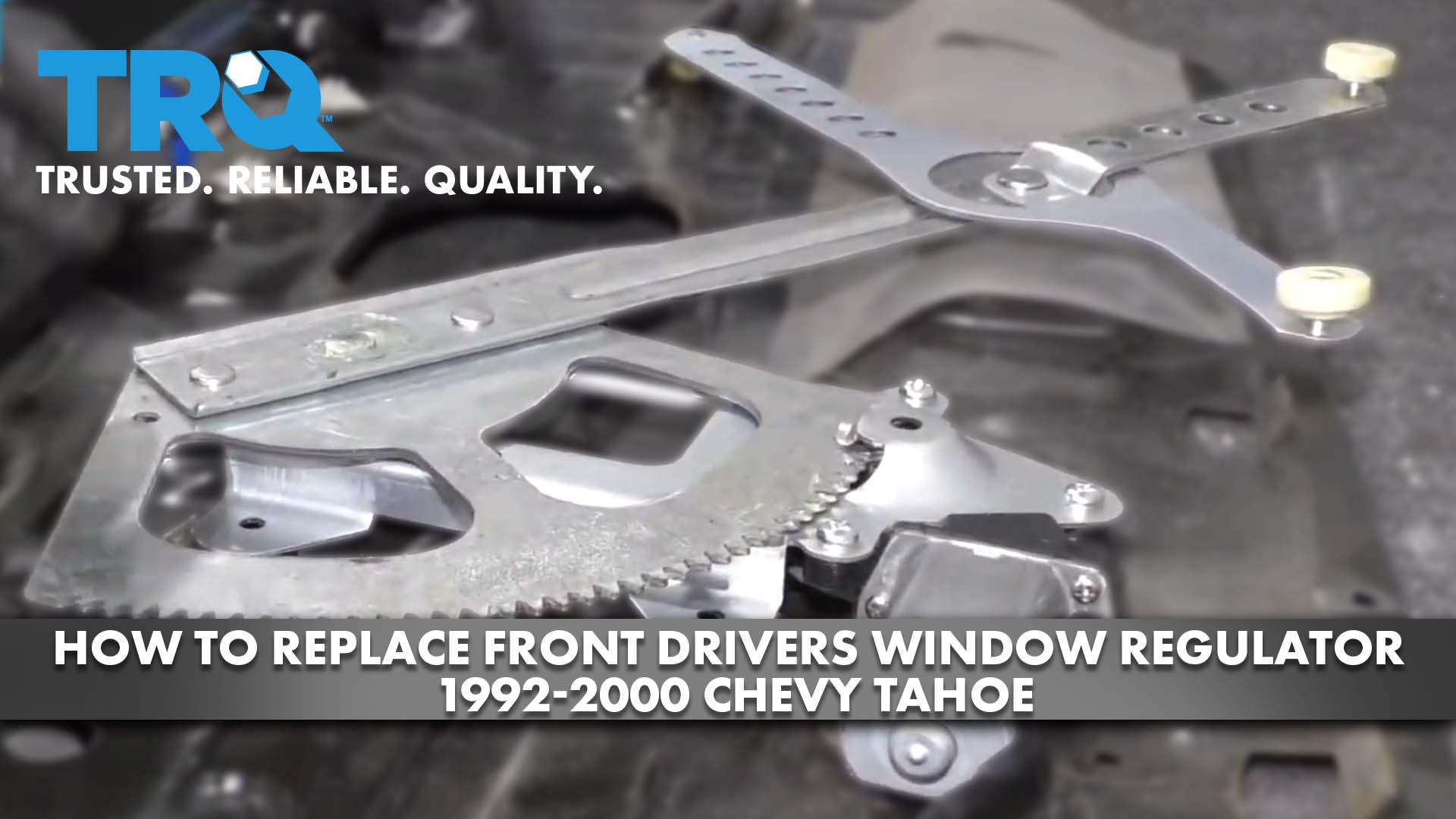 How to Replace Front Drivers Window Regulator 1992-2000 Chevy Tahoe ...